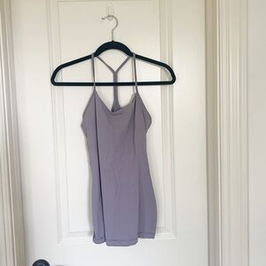 lululemon purple power y tank top